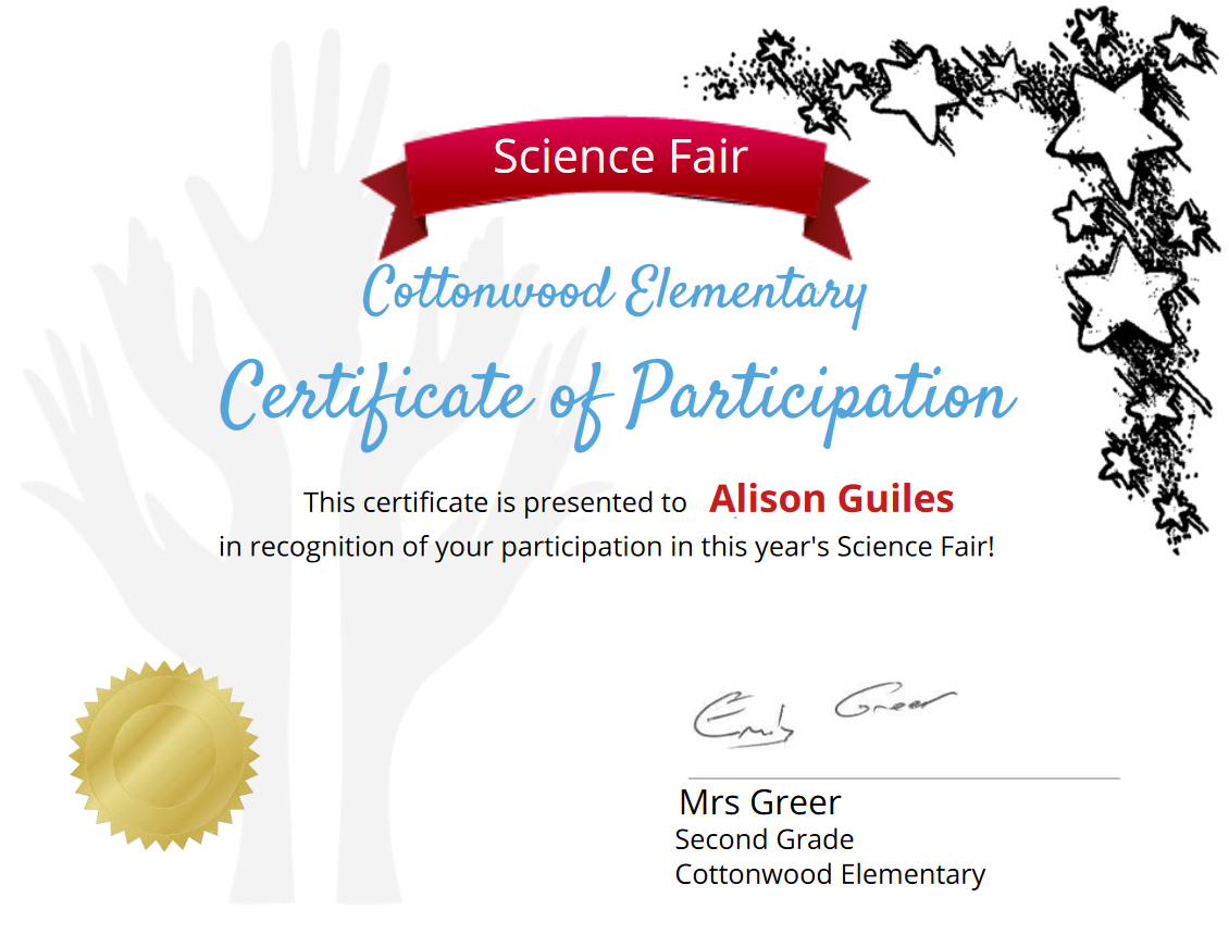 simplecert build send store create custom certificates online science fair certificates of participation