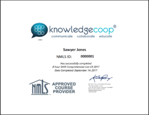 Knowledge Coop SimpleCert<sup>®</sup> Certificate